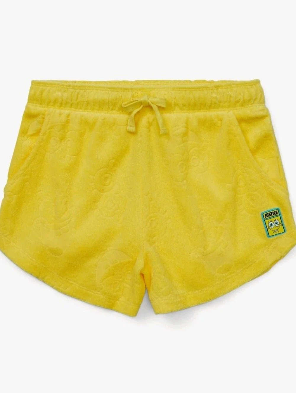 Spongebob X Justice Girls French Terry Short, Sizes
